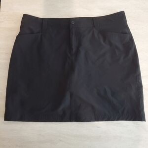Eddie Bauer Skort Black Womens 12 Short Lining‎ Outdoor Pockets Gorpcore Casual